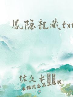凤隐龙藏txt
