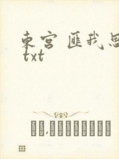 东宫 匪我思存 txt