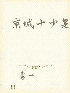 京城十少是谁