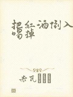 把红酒倒入b里喝掉