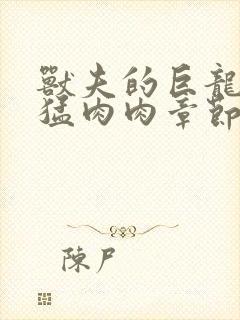 兽夫的巨龙太凶猛肉肉章节