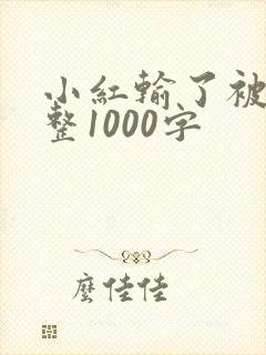 小红输了被小明整1000字