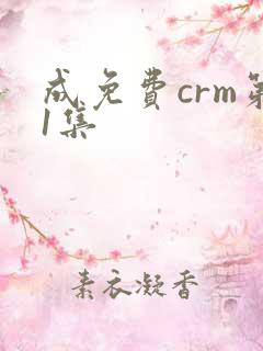 成免费crm第1集