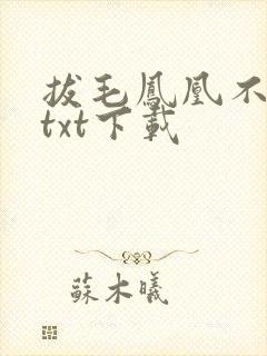 拔毛凤凰不如鸡txt下载