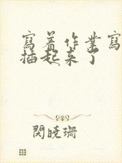 写着作业写着就插起来了