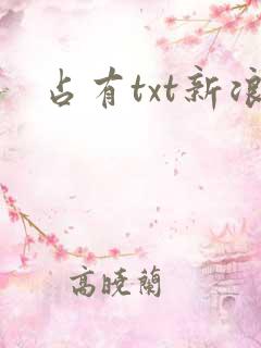 占有txt新浪