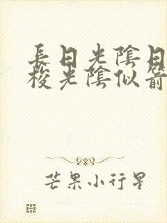 长日光阴日月如梭光阴似箭