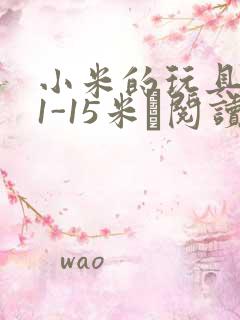 小米的玩具日记1-15米姵阅读