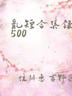 乱短合集录目伦500