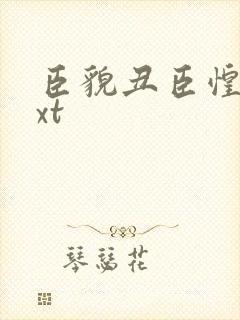 臣貌丑臣惶恐txt