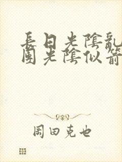 长日光阴乱作一团光阴似箭眇眇