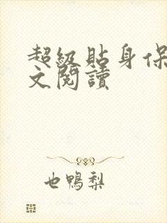 超级贴身保镖全文阅读