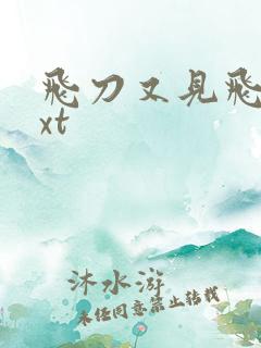 飞刀又见飞刀txt