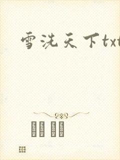 雪洗天下txt