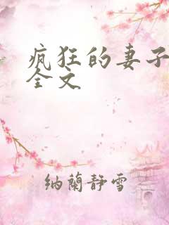 疯狂的妻子小说全文