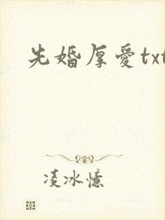 先婚厚爱txt