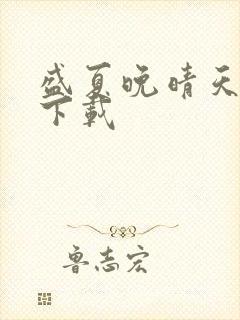 盛夏晚晴天小说下载