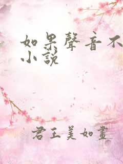 如果声音不记得小说