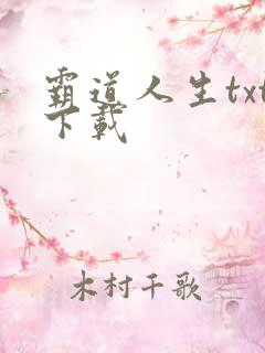 霸道人生txt下载