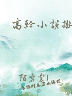 高干小说排行榜