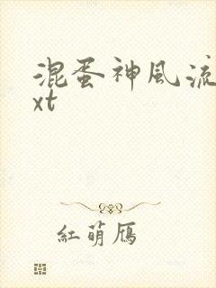 混蛋神风流史txt