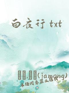 白夜行 txt
