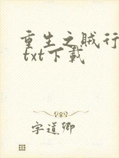 重生之贼行天下 txt下载