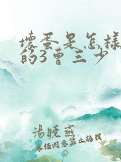 坏蛋是怎样炼成的3曹三少