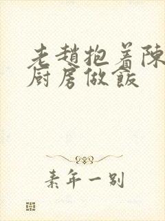 老赵抱着陈婷在厨房做饭