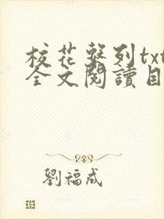 校花系列txt全文阅读目录