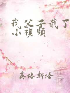 我父子截了一段小视频