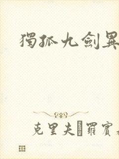 独孤九剑异世录