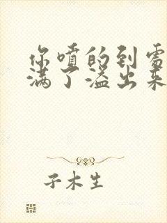 你喷的到处都是满了溢出来了