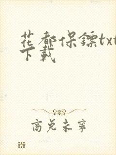 花都保镖txt下载