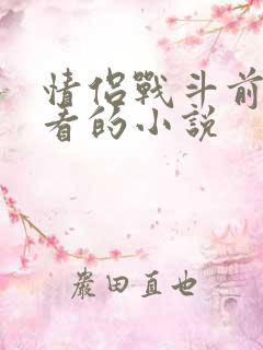 情侣战斗前适合看的小说