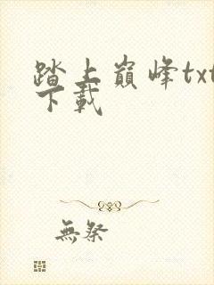 踏上巅峰txt下载