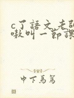 c了语文老师嗷嗷叫一节课作文