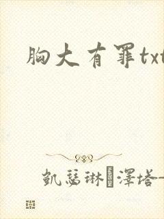 胸大有罪txt