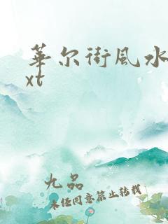 华尔街风水师txt