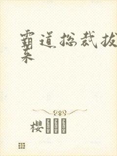 霸道总裁拔不出来