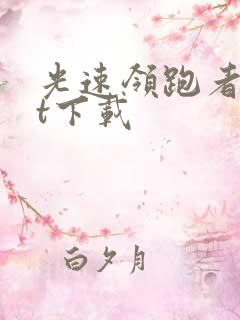 光速领跑者txt下载