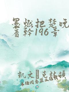 墨燃把楚晚宁按着干196章
