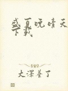 盛夏晚晴天小说下载