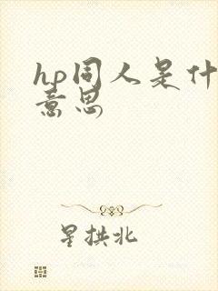 hp同人是什么意思