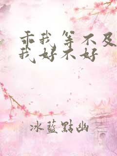 乖我等不及了给我好不好