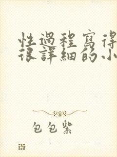 性过程写得很黄很详细的小说