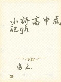 小诗高中成长日记gh