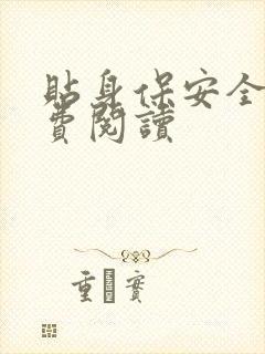 贴身保安全文免费阅读