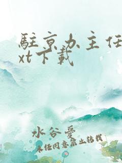 驻京办主任3txt下载