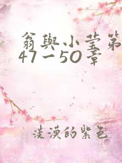 翁与小莹第十部47一5O章
